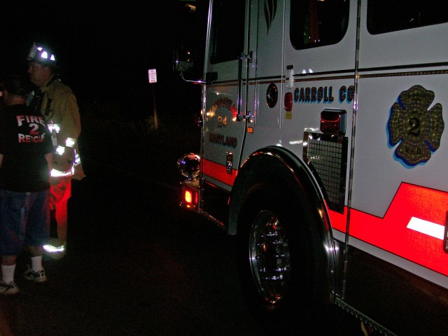 Car vs. pole, 06-21-2008.