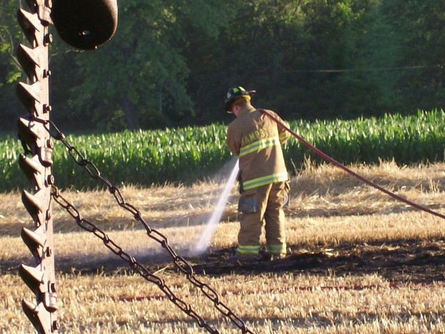 Vehicle Alram 2-6, tractor fire, 07-02-2007