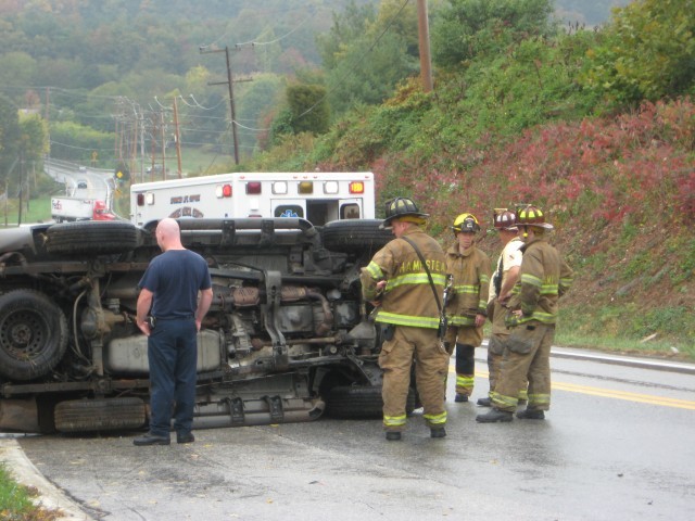 Vehicle collision with rollover, 10-19-2007