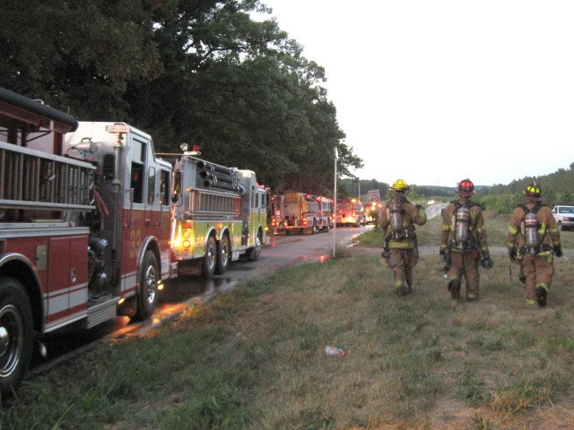 Local Alarm 4-18, 07-24-2007, third alarm barn fire