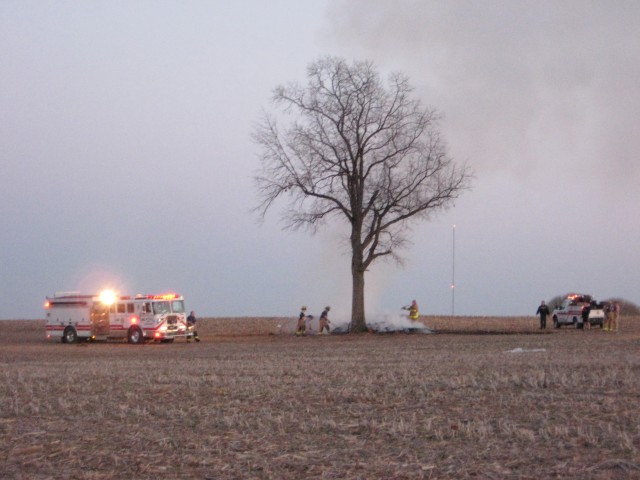 Corn Field Fire, 04-15-2008.