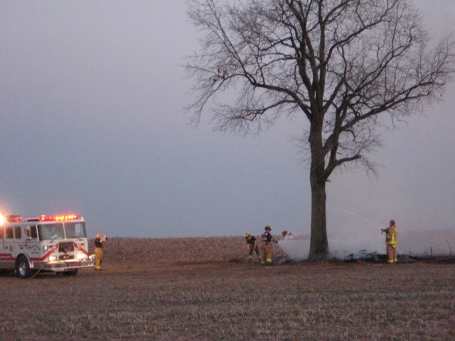 Corn Field Fire, 04-15-2008.