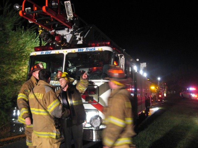 Baltimore Co. Fire Box 42, lightning strike & working house fire, 10-09-2007