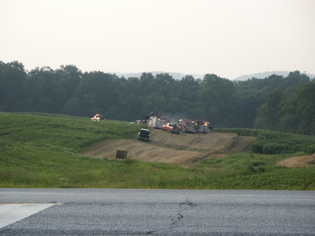 July 10, 2006 Box 2-8 tractor & hay baler fire; Hampstead-Mexico Road & Panther Drive