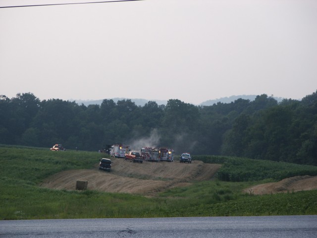 July 10, 2006 Box 2-8 tractor & hay baler fire; Hampstead-Mexico Road & Panther Drive