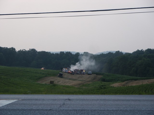 July 10, 2006 Box 2-8 tractor & hay baler fire; Hampstead-Mexico Road & Panther Drive