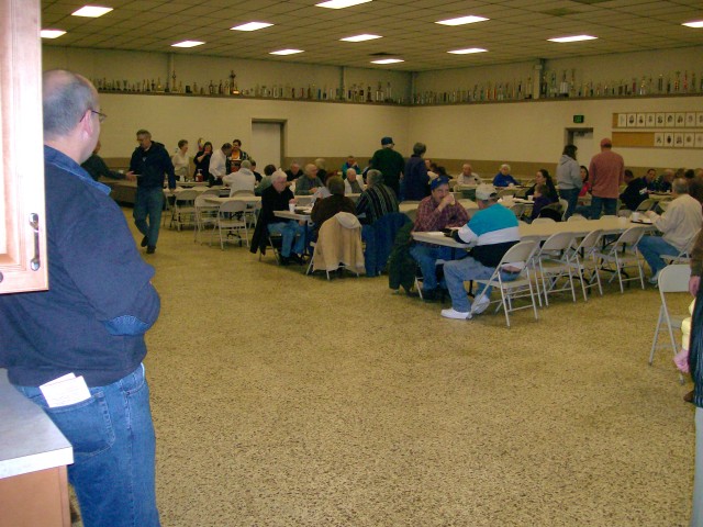 Annual Breakfast, 03-08-2008.  Snapshot of the early crowd.