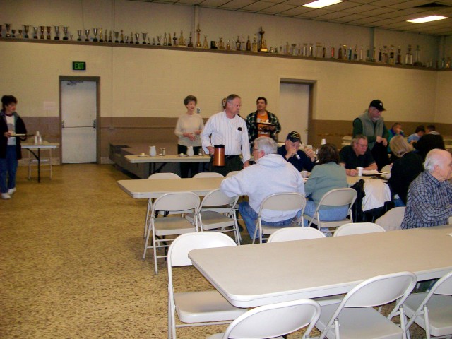 Annual Breakfast, 03-08-2008.  Snapshot of the early crowd.