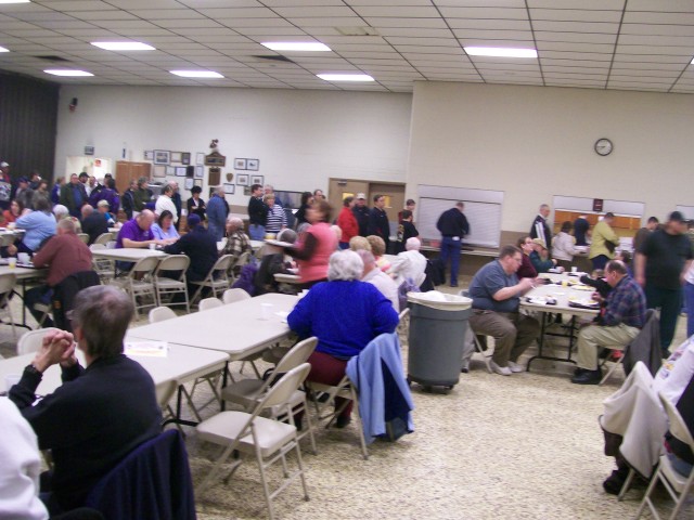 Annual Breakfast, 03-08-2008.  Snapshot of the record-breaking turnout.