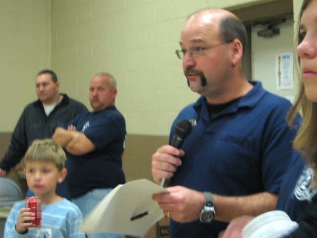 Breakfast with Santa, 2007. Who let this man have the microphone?