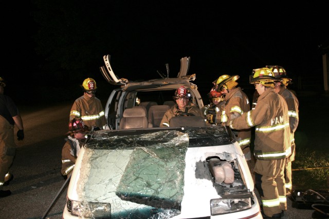 Vehicle Extrication Training, 2007.  Sir, would you like us to clean your windshield and check the oil too?