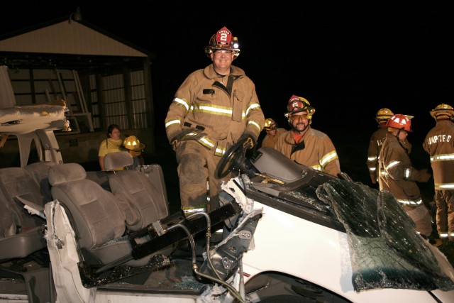 Vehicle Extrication Training, 2007.  Hey Captain!  How's that new convertible working out for you?