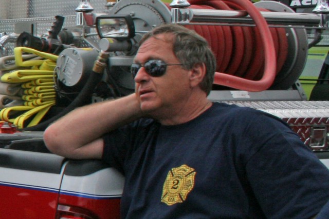 Ocean City Parade, 06-18-2008.  President of the Hampstead Volunteer Fire Co.