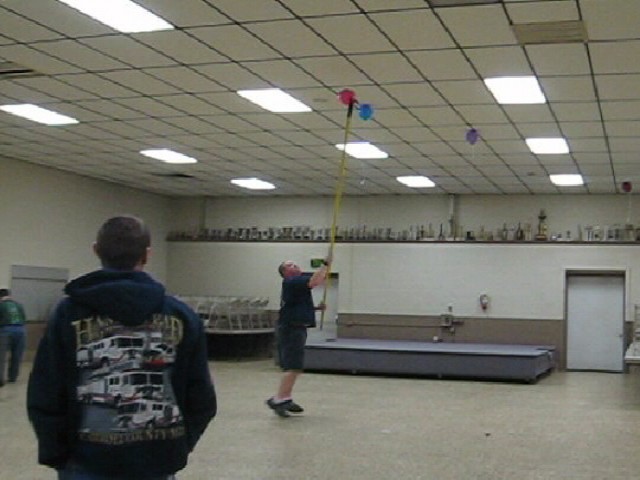 Proper technique is learned through this new pike pole evolution.  Note that his left foot never touches the ground.  (2008)