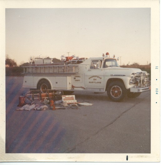 E-24 displaying it's compliment of &quot;rescue tools&quot; November 1971